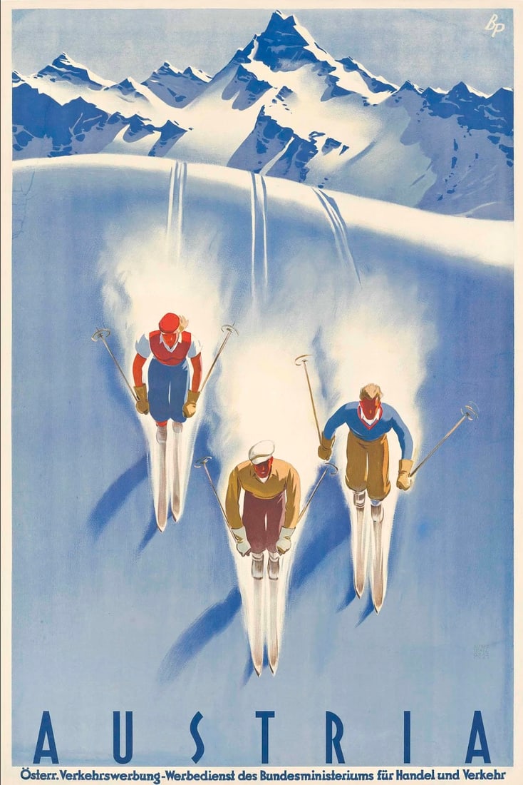 Austria Ski Poster (1 of 1)