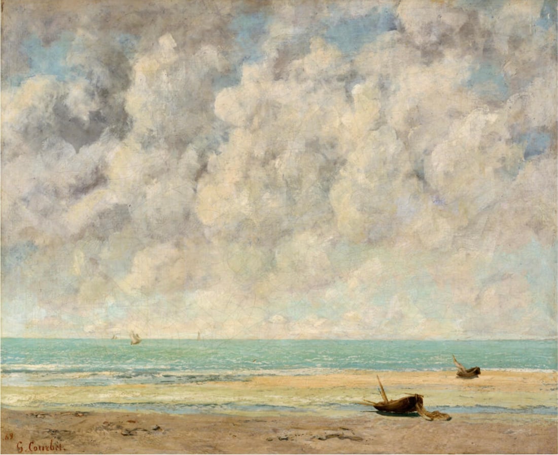 Gustave Courbet (French, 1819-1877) The Calm Sea, "1869" Print (1 of 5)