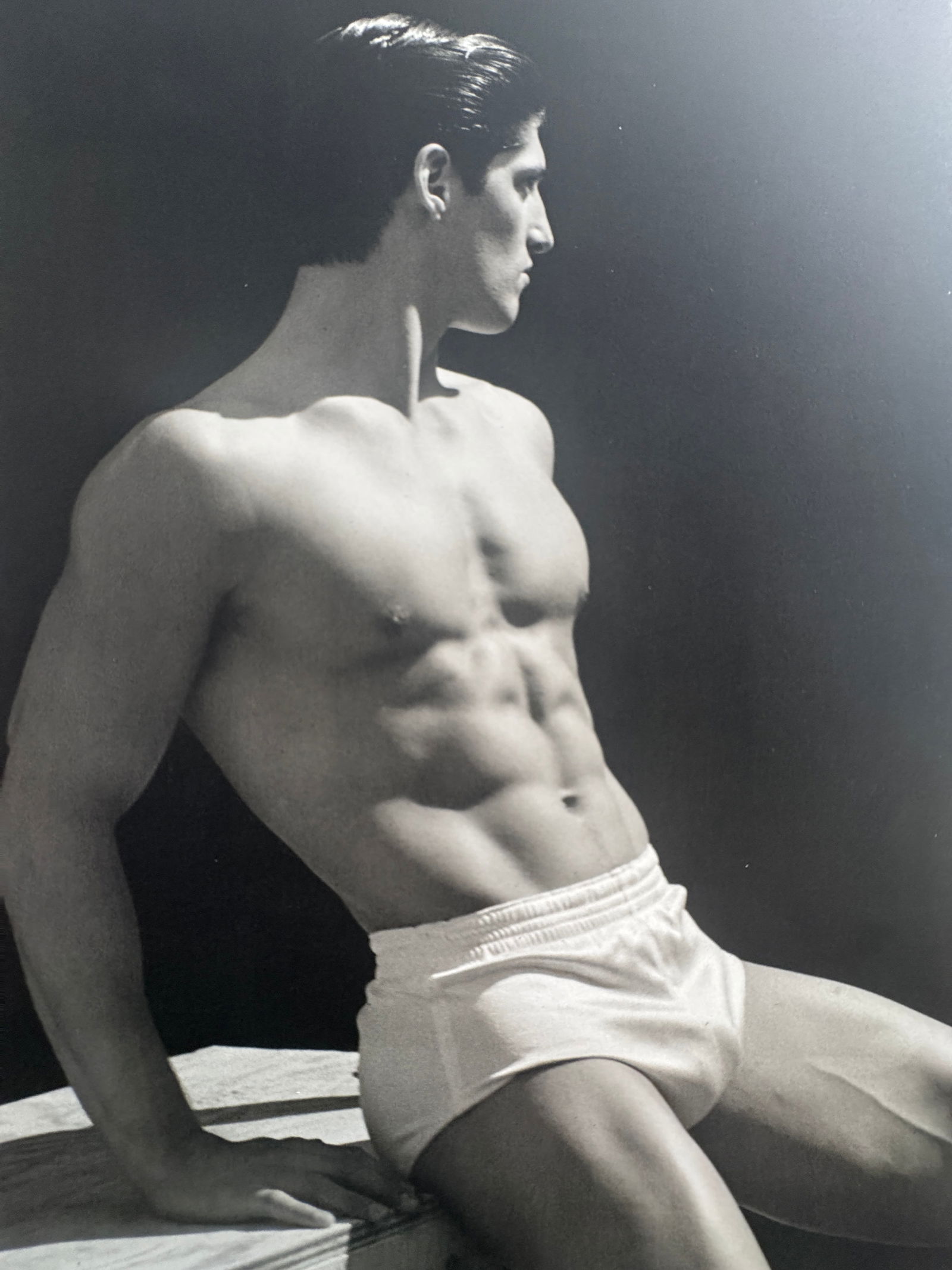 Bruce Weber (American, b. 1946): Bruce Weber (American, b. 1946). Male Print. Printed in 1988. 11.25 x 8.60 inches. Please be aware that all lots in our auctions are sold "AS IS," in accordance with the Terms & Conditions of the Auct