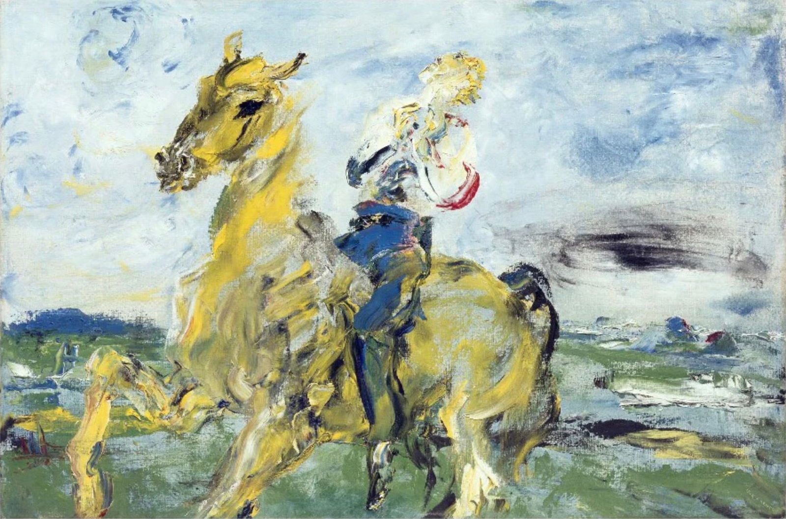 Jack B. Yeats (Irish, 1871-1957): Jack B. Yeats (Irish, 1871-1957). The Singing Horseman, "1949" Print. 18.00 x 26.00 inches. Please be aware that all lots in our auctions are sold "AS IS," in accordance with the Terms & Conditions of
