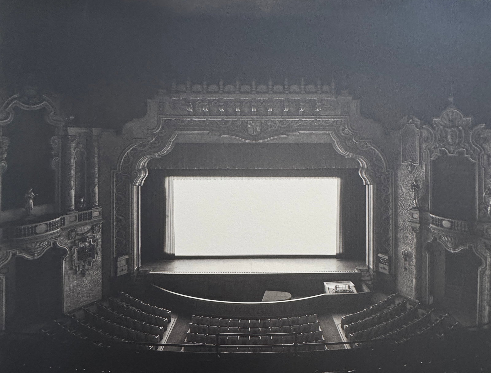 Hiroshi Sugimoto (Japanese, b. 1948): Hiroshi Sugimoto (Japanese, b. 1948). Canton Palace, Ohio, "1980" Print. 7.25 x 9.40 inches. Please be aware that all lots in our auctions are sold "AS IS," in accordance with the Terms & Conditions o