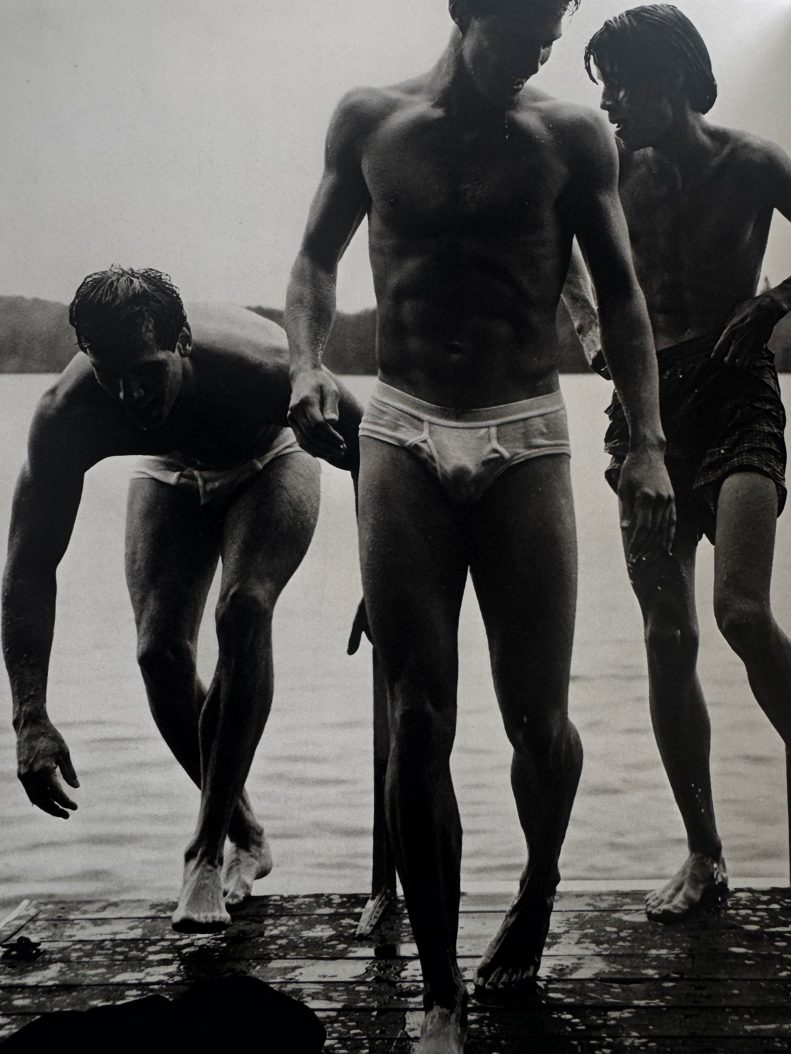Bruce Weber (American, b. 1946): Bruce Weber (American, b. 1946). Males at Lake Print. Printed in 1988. 11.25 x 8.60 inches. Please be aware that all lots in our auctions are sold "AS IS," in accordance with the Terms & Conditions of