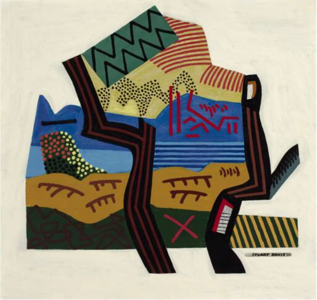 Stuart Davis (American, 1892-1964): Stuart Davis (American, 1892-1964). Analogical Emblem Landscape, "1933" Print. 39.50 x 37.50 inches. Please be aware that all lots in our auctions are sold "AS IS," in accordance with the Terms & Cond