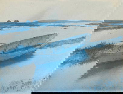 Arthur Wesley Dow (American, 1857-1922): Arthur Wesley Dow (American, 1857-1922). Dory, "1904" Print. 22.00 x 16.50 inches. Please be aware that all lots in our auctions are sold "AS IS," in accordance with the Terms & Conditions of the Auct