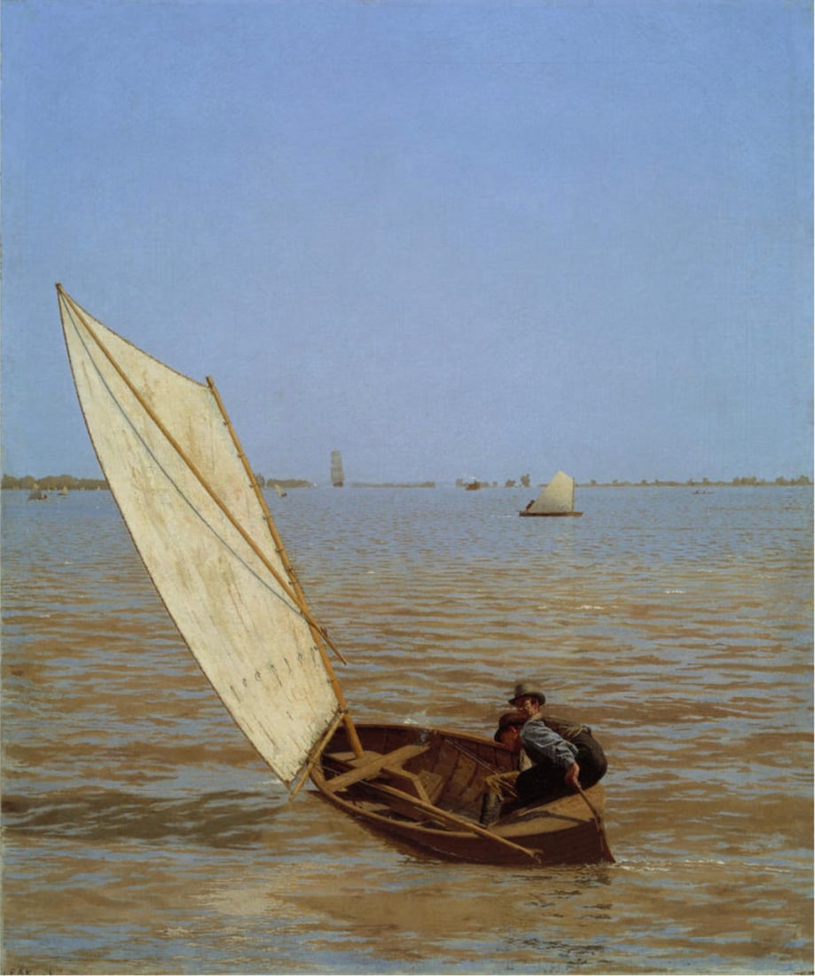 Thomas Eakins (American, 1844-1916): Thomas Eakins (American, 1844-1916). Starting Out After Rail, "1874" Print. 18.25 x 21.75 inches. Please be aware that all lots in our auctions are sold "AS IS," in accordance with the Terms & Conditi
