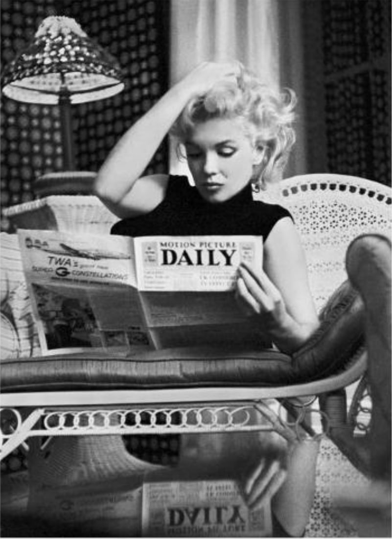 Ed Feingersh (American, 1925-1961): Ed Feingersh (American, 1925-1961). Marilyn Monroe, "1955" Print. 24.00 x 31.00 inches. Please be aware that all lots in our auctions are sold "AS IS," in accordance with the Terms & Conditions of the