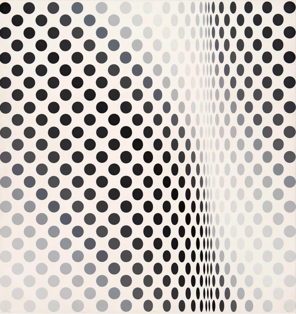 Bridget Riley (British, b. 1931): Bridget Riley (British, b. 1931). Break, "1964" Print. Please be aware that all lots in our auctions are sold "AS IS," in accordance with the Terms & Conditions of the Auction. All "dates" inside quot