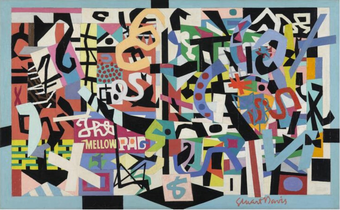 Stuart Davis (American, 1892-1964): Stuart Davis (American, 1892-1964). The Mellow Pad, "1945" Print. 37.00 x 23.25 inches. Please be aware that all lots in our auctions are sold "AS IS," in accordance with the Terms & Conditions of the