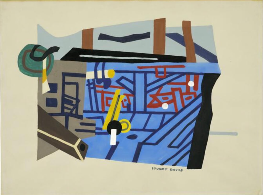 Stuart Davis (American, 1892-1964): Stuart Davis (American, 1892-1964). Yellow Truck Print. 17.50 x 13.50 inches. Bonded to fabric. Please be aware that all lots in our auctions are sold "AS IS," in accordance with the Terms & Condition