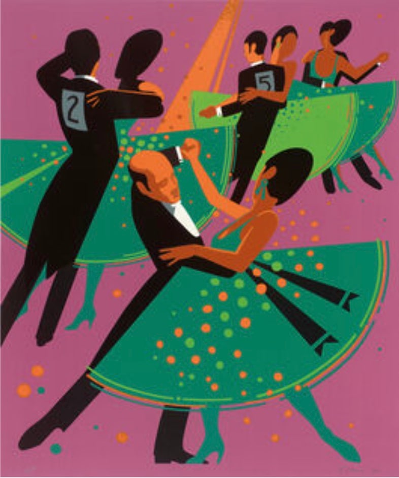 Nicholas Monro (British, 1936-2022): Nicholas Monro (British, 1936-2022). Dancers, "1970" Print. 12.40 x 10.50 inches. Please be aware that all lots in our auctions are sold "AS IS," in accordance with the Terms & Conditions of the Aucti