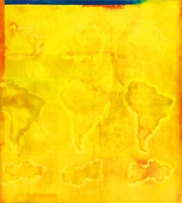 Frank Bowling (British, b. 1934): Frank Bowling (British, b. 1934). Mel Edwards Decides, "1968" Print. 31.25 x 27.75 inches. Please be aware that all lots in our auctions are sold "AS IS," in accordance with the Terms & Conditions of