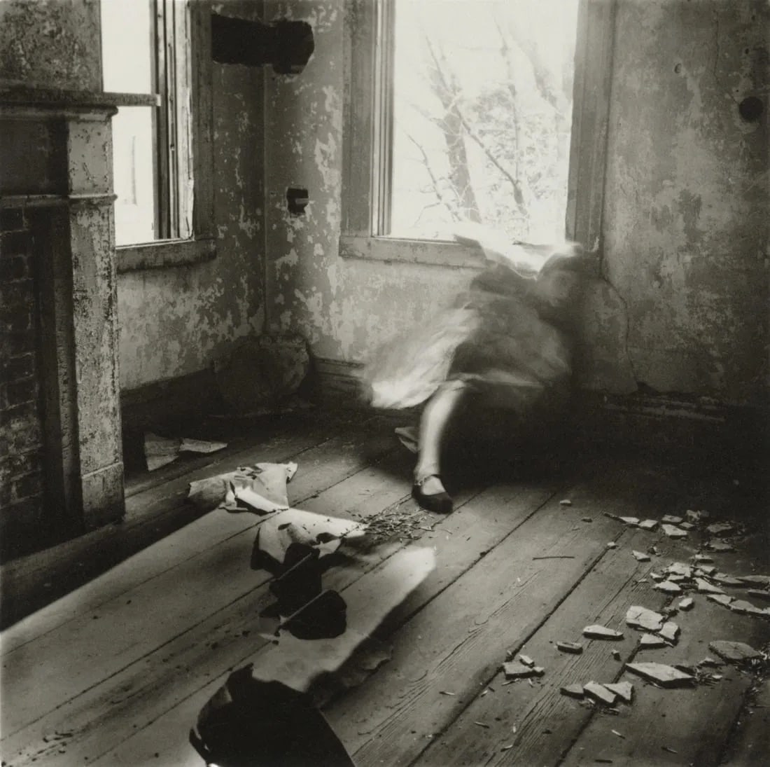 Francesca Woodman (American, 1958-1981): Francesca Woodman (American, 1958-1981). House, #3, Providence, Rhode Island, "1976" Print. Printed in 2016. 6.20 x 6.20 inches. Please be aware that all lots in our auctions are sold "AS IS," in acco