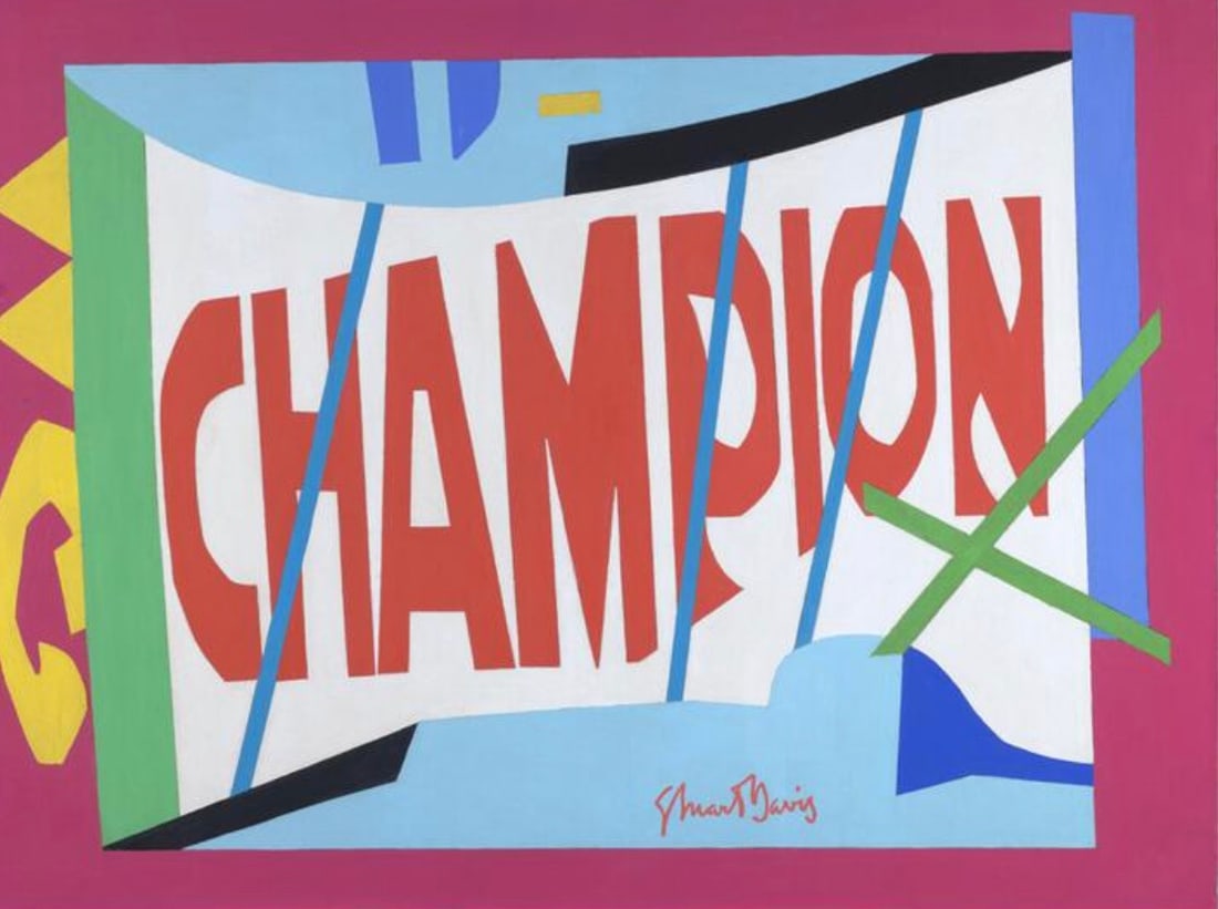 Stuart Davis (American, 1892-1964): Stuart Davis (American, 1892-1964) Little Giant Still Life "1950" Print. 25.50 x 19.00 inches. Please be aware that all lots in our auctions are sold "AS IS," in accordance with the Terms & Conditions