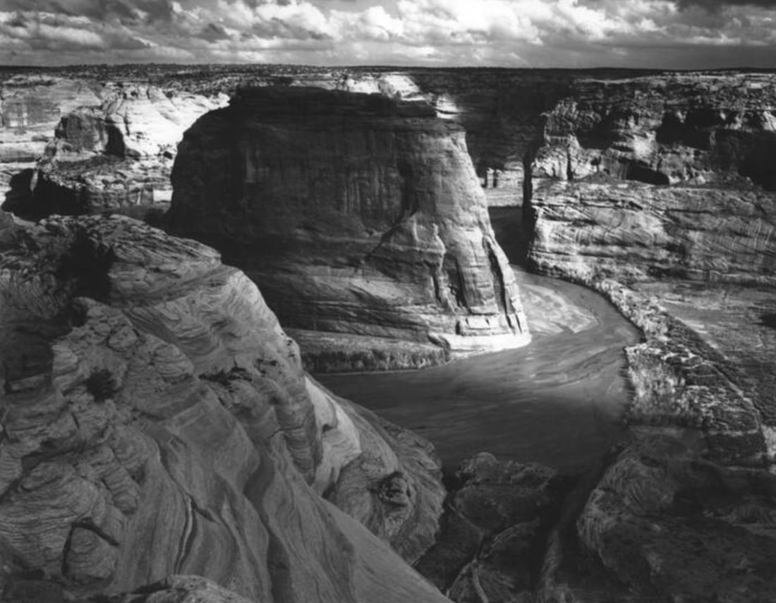 Ansel Adams (American, 1902-1984): Ansel Adams (American, 1902-1984) Canyon de Chelly, 1941" Print. 24.00 x 19.50 inches. Please be aware that all lots in our auctions are sold "AS IS," in accordance with the Terms & Conditions of the 