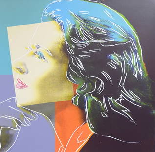 Andy Warhol (American, 1928-1987) Ingrid Bergman Silkscreen: Andy Warhol (American, 1928-1987) Ingrid Bergman, "1983" Silkscreen. 38.00 x 38.00 inches. Galerie Borjeson Malmo Stamp, and blind stamp. Please be aware that all lots in our auctions are sold "AS IS,