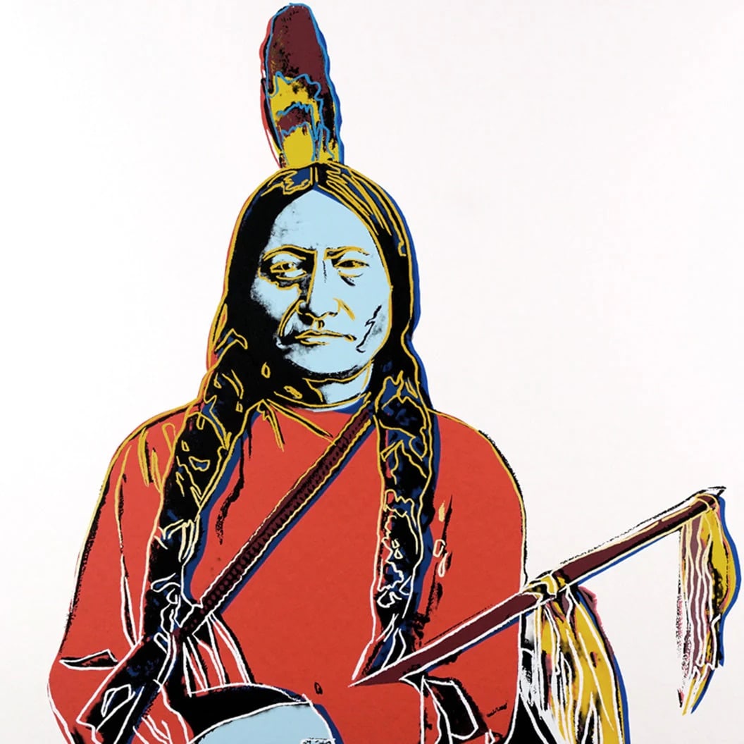 Andy Warhol (American, 1928-1987) Sitting Bull Silkscreen (1 of 1)