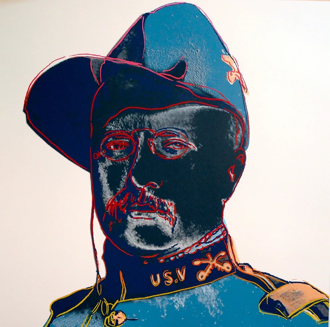 Andy Warhol (American, 1928-1987) Teddy Roosevelt Silkscreen (1 of 1)