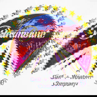 Andy Warhol (American, 1928-1987) Paramount Silkscreen: Andy Warhol (American, 1928-1987) Paramount, "1985" Silkscreen. Ads Portfolio, FSII 352. 38.00 x 38.00 inches. Correct stamping on backside, with blindstamp. Please be aware that all lots in our