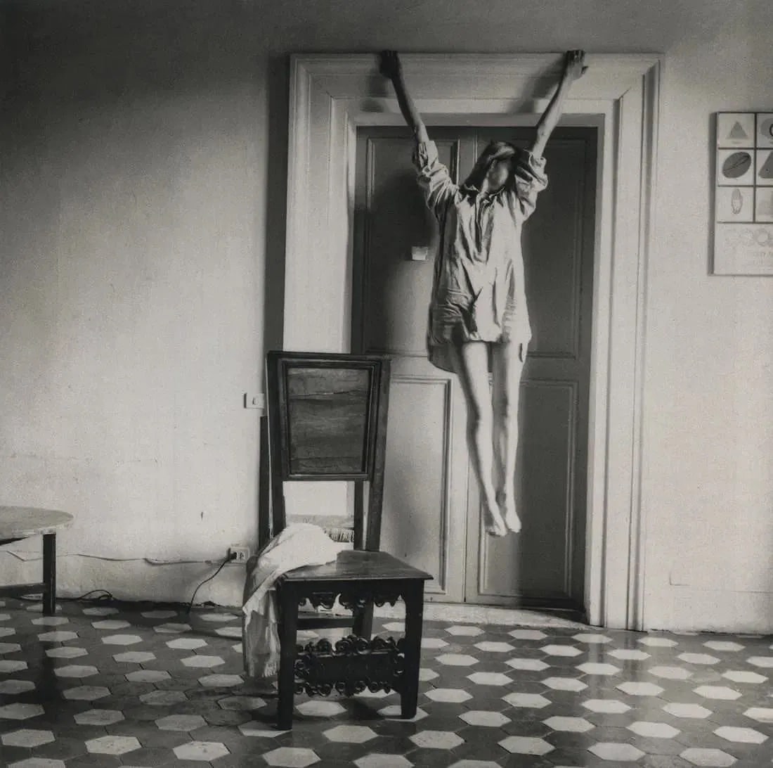 Francesa Woodman (American, 1958-1981) Print: Francesa Woodman (American, 1958-1981) Print. Untitled, Rome, "1977". 7.50 x 7.45 inches. Printed in 2016. Please be aware that all lots in our auctions are sold "AS IS," in accordance with the Terms 