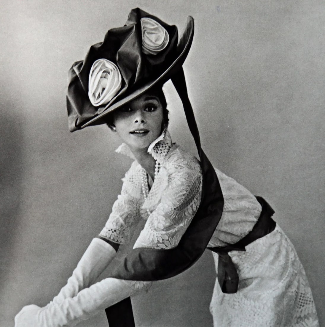 Cecil Beaton (British, 1904-1980) Audrey Hepburn Print: Cecil Beaton (British, 1904-1980) Audrey Hepburn, "1963" Print. 8.75 x 8.75 inches. Printed in Italy. Please be aware that all lots in our auctions are sold "AS IS," in accordance with the Terms & Con