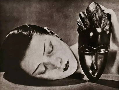 Man Ray (American, 1890-1976) Print: Man Ray (American, 1890-1976) Print. Kiki with African Mask, 1926. Printed in 1934, France. 11.00 x 8.50 inches. Please be aware that all lots in our auctions are sold "AS IS," in accordance with the