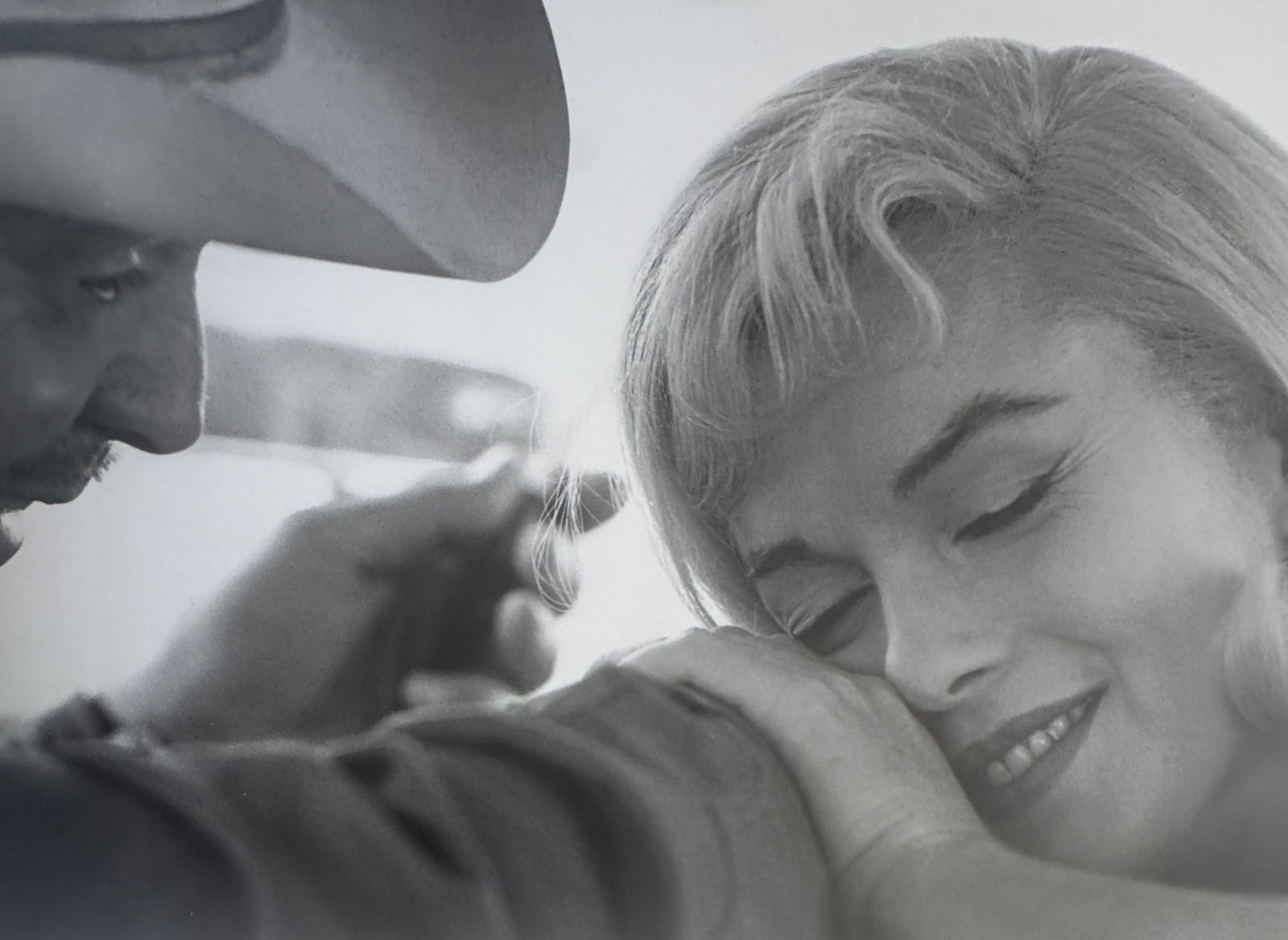 Cornell Capa (Hungarian-American, 1918-2008) Print: Cornell Capa (Hungarian-American, 1918-2008) Print. Printed in 1992. Duotone. Marilyn Monroe and Clark Gable, during filming of The Misfits, in the Nevada desert, "1960". 6.00 x 8.75 inches. Please be