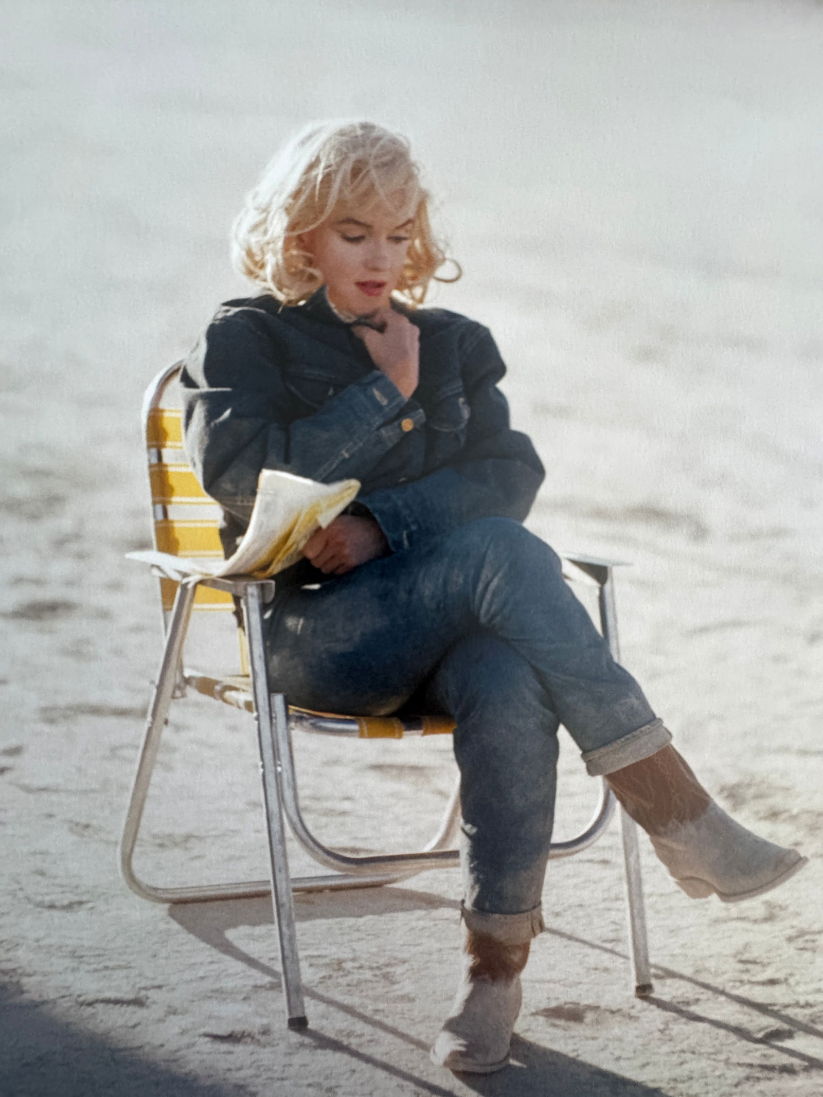 Eve Arnold (American, 1912-2012) Marilyn Monroe Print: Eve Arnold (American, 1912-2012) Marilyn Monroe Print. Printed in Belgium. 9.60 x 6.75 inches. Please be aware that all lots in our auctions are sold "AS IS," in accordance with the Terms & Conditions