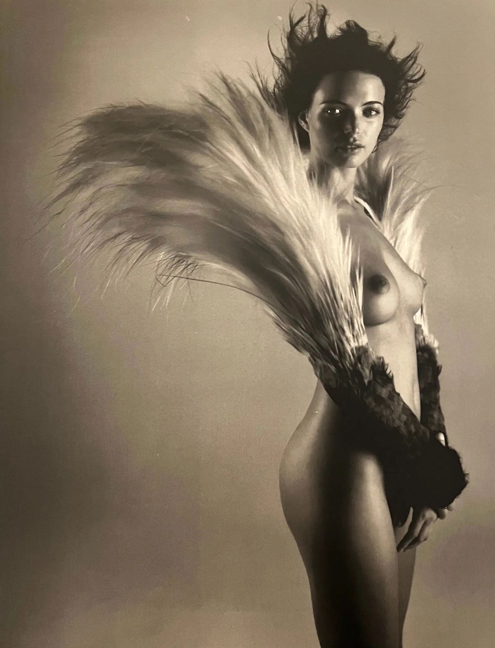 Patrick Demarchelier (French, 1943-2022) Print: Patrick Demarchelier (French, 1943-2022) Print. Kim Lemanton, Paris, "1998". Printed in 2000, Italy. 10.00 x 13.00 inches. Please be aware that all lots in our auctions are sold "AS IS," in accordance