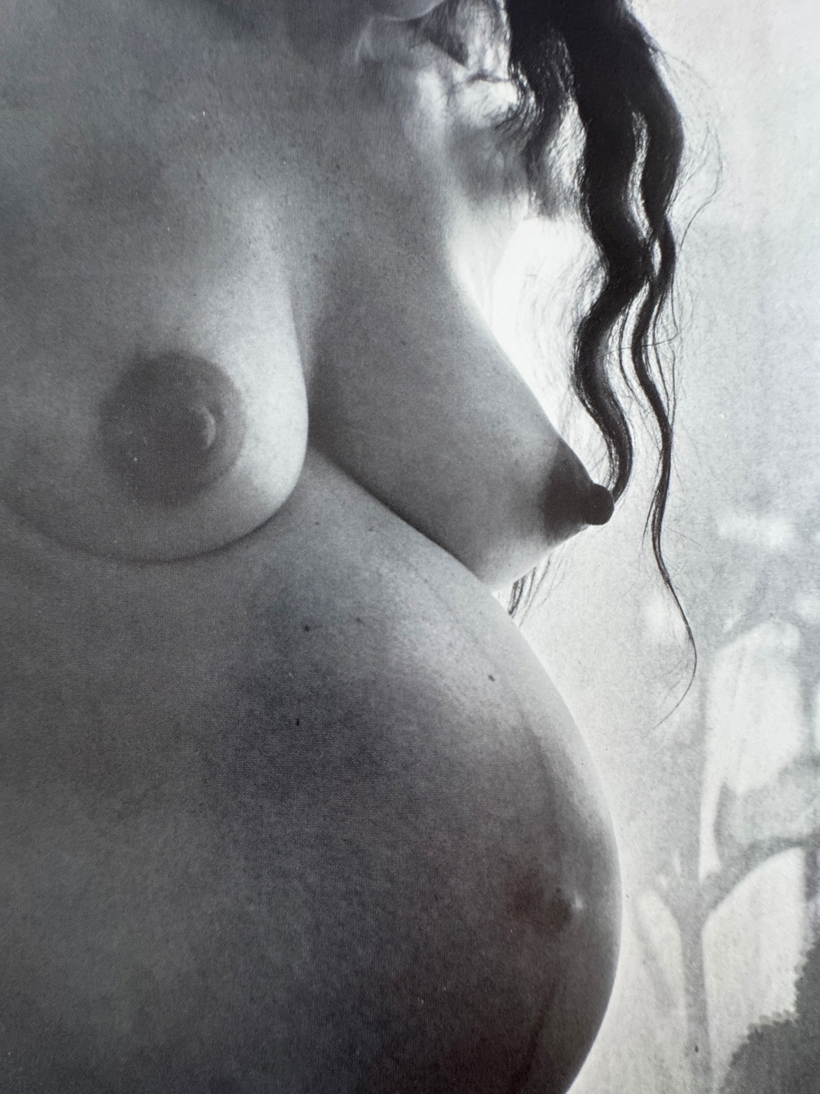 Imogen Cunningham (American, 1883-1976) Print: Imogen Cunningham (American, 1883-1976) Print. Printed in the 1970/1980's. Pregnant Woman, "1959". 7.75 x 6.50 inches. Please be aware that all lots in our auctions are sold "AS IS," in accordance wit
