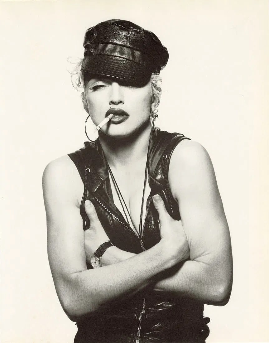 Patrick Demarchelier (French, 1943-2022) Print: Patrick Demarchelier (French, 1943-2022) Print. Madonna, New York, "1990". Printed in 1997, Italy. 9.25 x 11.75 inches. Please be aware that all lots in our auctions are sold "AS IS," in accordance wi