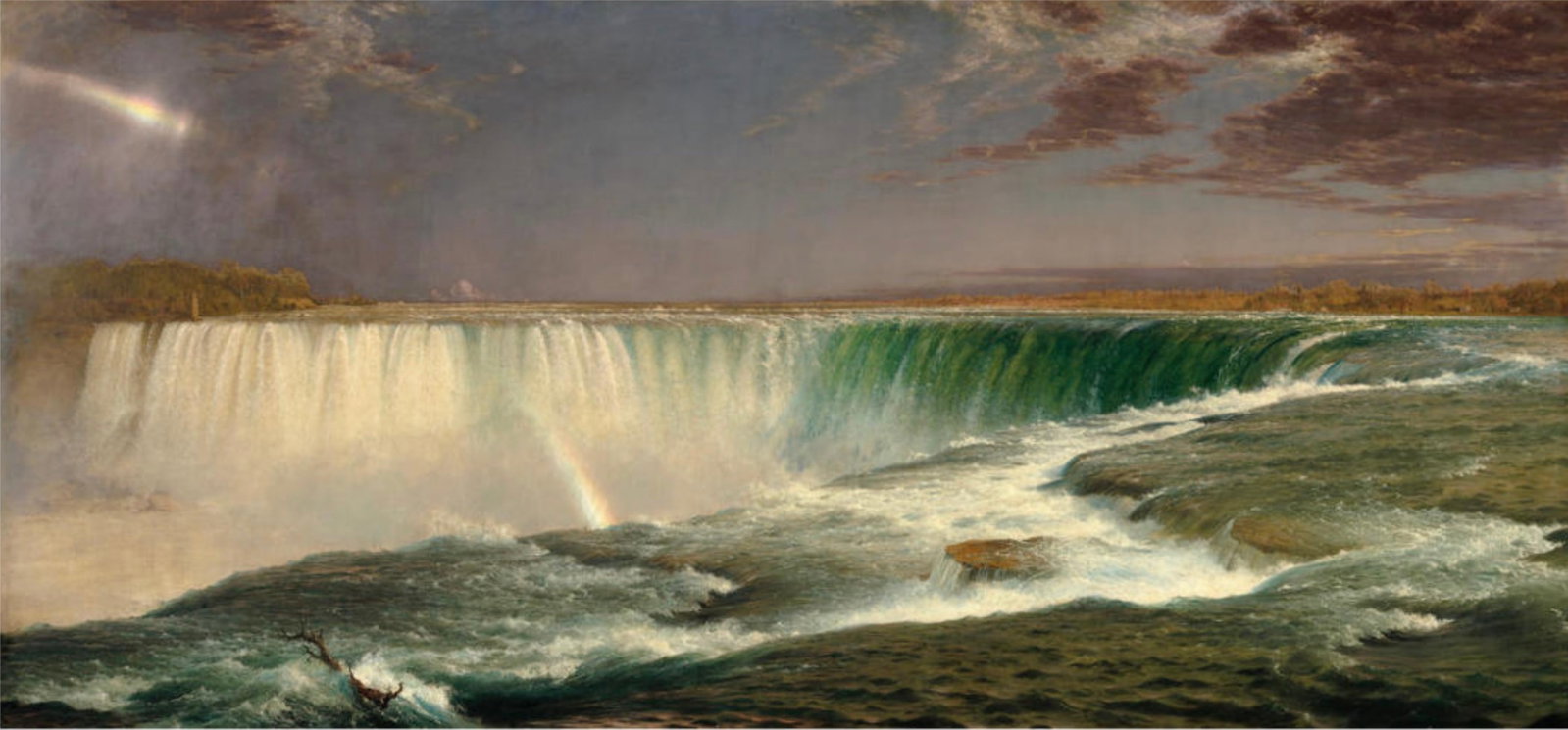 Frederick Edwin Church (American, 1826-1900) Print: Frederick Edwin Church (American, 1826-1900) Print. Niagara, "1857". 40.00 x 18.00 inches. Please be aware that all lots in our auctions are sold "AS IS," in accordance with the Terms & Conditions of 