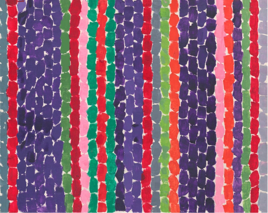 Alma Thomas (American, 1891-1978) Print: Alma Thomas (American, 1891-1978) Print. Autumn Drama, "1969". 40.00 x 31.00 inches. Please be aware that all lots in our auctions are sold "AS IS," in accordance with the Terms & Conditions of the Au