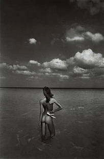 Jeanloup Sieff (French, 1933-2000) Print: Jeanloup Sieff (French, 1933-2000) Print. Carel Shoes, Bahamas, "1981". Printed in 1996, Germany. 7.40 x 11.20 inches. Please be aware that all lots in our auctions are sold "AS IS," in accordance wit
