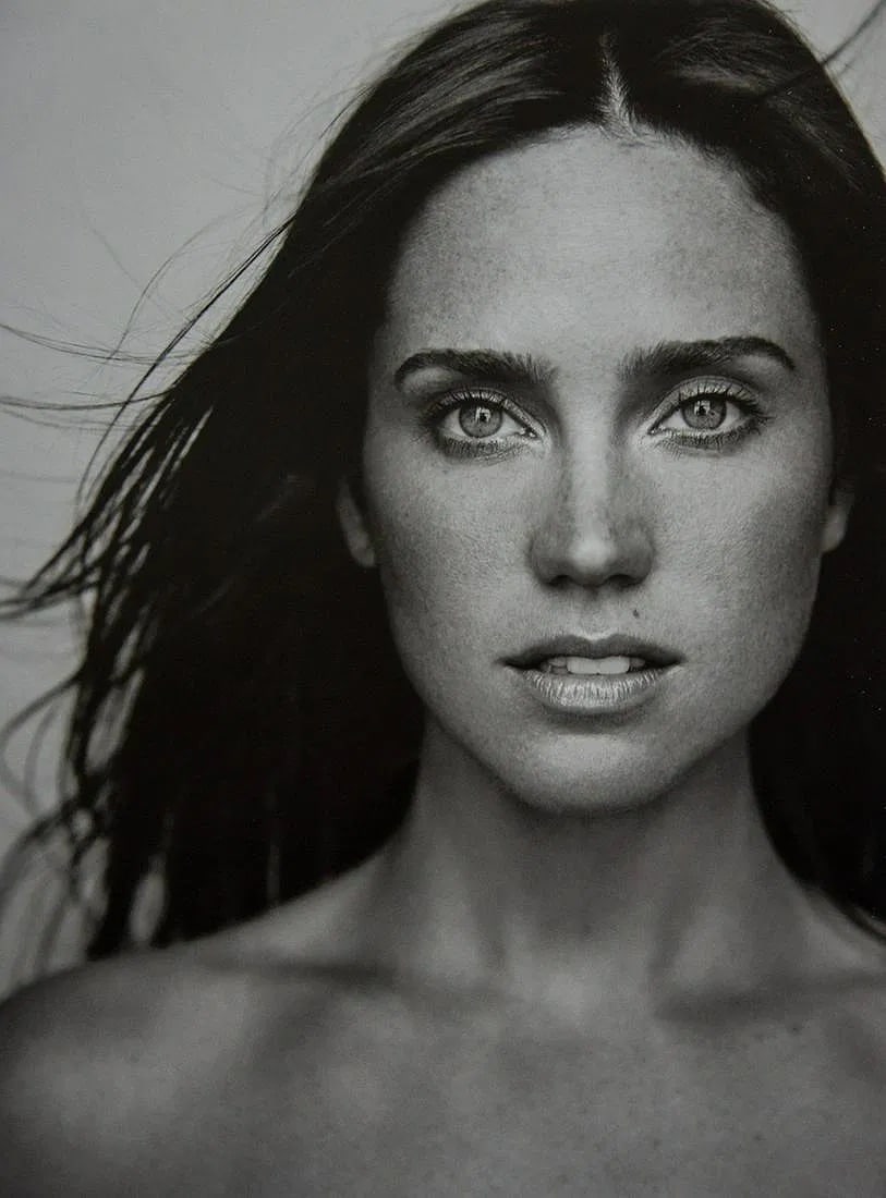Mark Abrahams (American, b. 1958) Print: Mark Abrahams (American, b. 1958) Print. Jennifer Connelly. Printed in 2001, Italy. 8.60 x 11.50 inches. Please be aware that all lots in our auctions are sold "AS IS," in accordance with the Terms & 