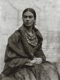 Edward Weston (American, 1886-1958) Print: Edward Weston (American, 1886-1958) Print. Frida Kahlo, "1930". Printed in 2012. 6.10 x 8.10 inches. Please be aware that all lots in our auctions are sold "AS IS," in accordance with the Terms & Cond