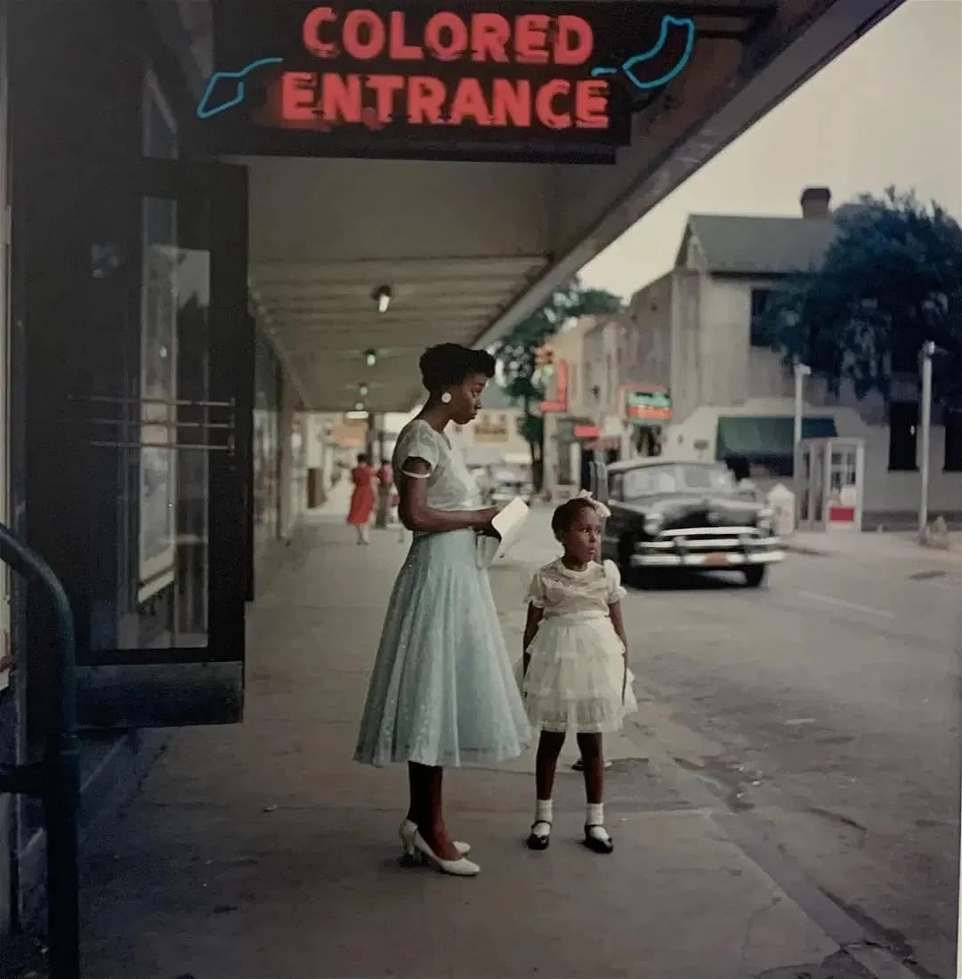 Gordon Parks (American, 1912-2006) Print: Gordon Parks (American, 1912-2006) Print. Colored Entrance, "1956". 7.00 x 7.00 inches. Please be aware that all lots in our auctions are sold "AS IS," in accordance with the Terms & Conditions of the