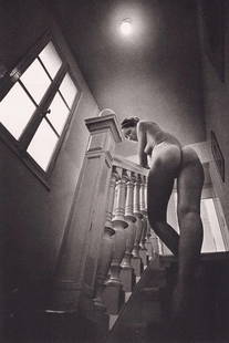 Jeanloup Sieff (French, 1933-2000) Print: Jeanloup Sieff (French, 1933-2000) Print. Hommage to Marcel Duchamp, Paris, France, "1972". Printed in 1980's, France. 8.50 x 6.00 inches. Please be aware that all lots in our auctions are sold "AS IS