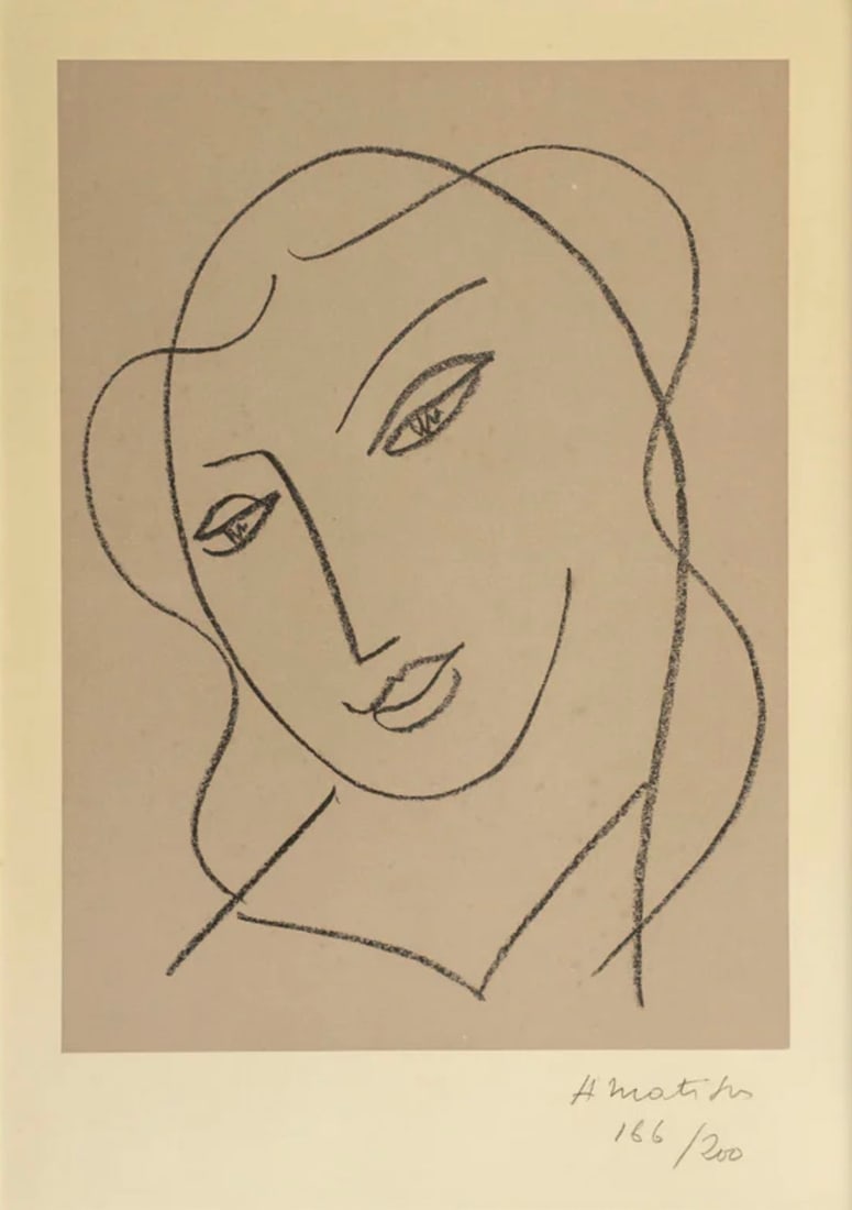 Henri Matisse (French, 1869-1954) Print: Henri Matisse (French, 1869-1954) Print. 17.50 x 23.75 inches. Backed. Please be aware that all lots in our auctions are sold "AS IS," in accordance with the Terms & Conditions of the Auction. All "da