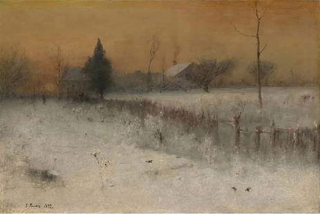 George Inness (American, 1825-1894) Home at Montclair, "1892" Print: George Inness (American, 1825-1894) Home at Montclair, "1892" Print. 18.00 x 24.00 inches. Please be aware that all lots in our auctions are sold "AS IS," in accordance with the Terms & Conditions of