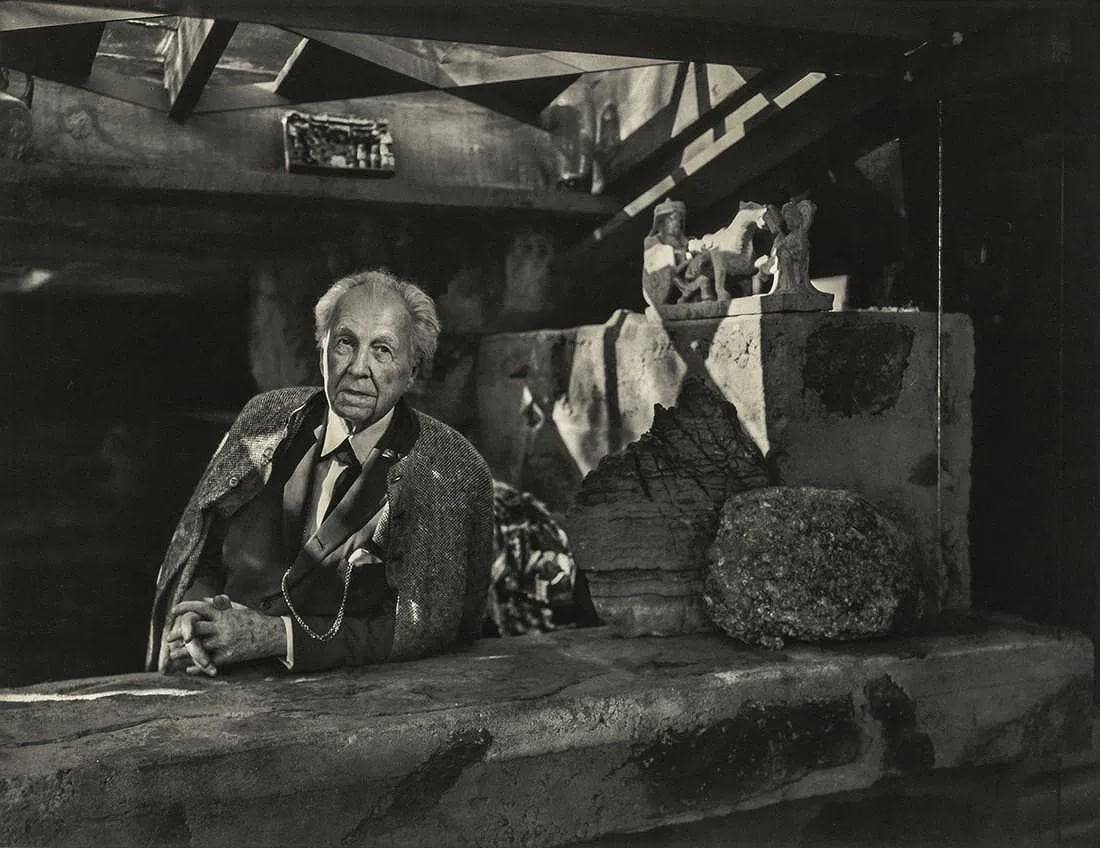 Yousuf Karsh (Armenian-Canadian, 1908-2002) Print: Yousuf Karsh (Armenian-Canadian, 1908-2002) Frank Lloyd Wright, Tallesin, "1954". Printed in 1983, Switzerland. 9.40 x 7.25 inches. Please be aware that all lots in our auctions are sold "AS IS," in a