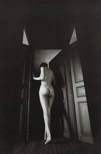 Jeanloup Sieff (French, 1933-2000) Print: Jeanloup Sieff (French, 1933-2000) Print. Entre Deux Portes, Paris, "1975". Printed in 1994, Italy. 7.00 x 10.50 inches. Please be aware that all lots in our auctions are sold "AS IS," in accordance w