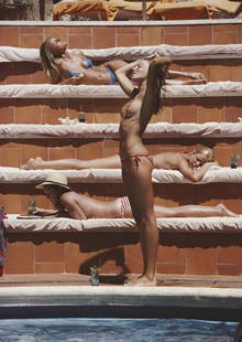Slim Aarons (American, 1916-2006) Print: Slim Aarons (American, 1916-2006) Print. Catherine Wilke. 40.00 x 60.00 inches. Please be aware that all lots in our auctions are sold "AS IS," in accordance with the Terms & Conditions of the Auction