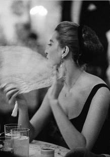 Slim Aarons (American, 1916-2006) Print: Slim Aarons (American, 1916-2006) Print. Capucine, Germaine Lefebvre, New Years Soiree, Romanoffs Beverly Hills, California, "1957". 40.00 x 60.00 inches. Please be aware that all lots in our auctions