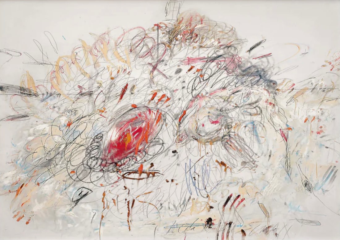 Cy Twombly (American, 1928-2011) Print: Cy Twombly (American, 1928-2011) Print. 23.75 x 35.75 inches. Backed. Please be aware that all lots in our auctions are sold "AS IS," in accordance with the Terms & Conditions of the Auction. All "dat