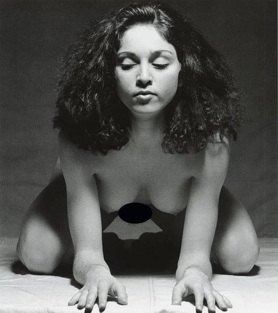 Martin Hugo Maximilian Schreiber (Czech-American, b. 1946) Print: Martin Hugo Maximilian Schreiber (Czech-American, b. 1946) Print. Madonna like a Sphinx, "1976". Printed in 1991, Germany. 7.85 x 8.80 inches. Please be aware that all lots in our auctions are sold "A