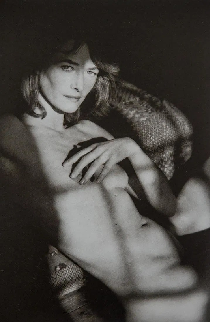 Jeanloup Sieff (French, 1933-2000) Print: Jeanloup Sieff (French, 1933-2000) Print. Charlotte Rampling, "1992". Printed in 1992. 5.75 x 8.75 inches. Please be aware that all lots in our auctions are sold "AS IS," in accordance with the Terms