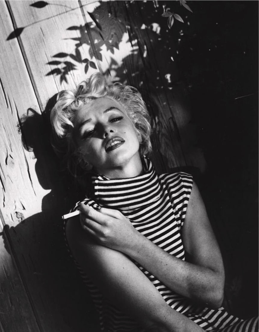 Marilyn Monroe Photographic Print: Marilyn Monroe Photographic Print. With Cigarette, "1954" Print. Please be aware that all lots in our auctions are sold "AS IS," in accordance with the Terms & Conditions of the Auction. All "dates" i