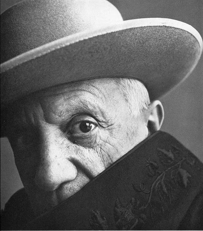 Irving Penn (American, 1917-2009) Print: Irving Penn (American, 1917-2009) Print. Portrait of Picasso. Printed in 1960, Bucher, Switzerland. 9.00 x 9.50 inches. Please be aware that all lots in our auctions are sold "AS IS," in accordance wi