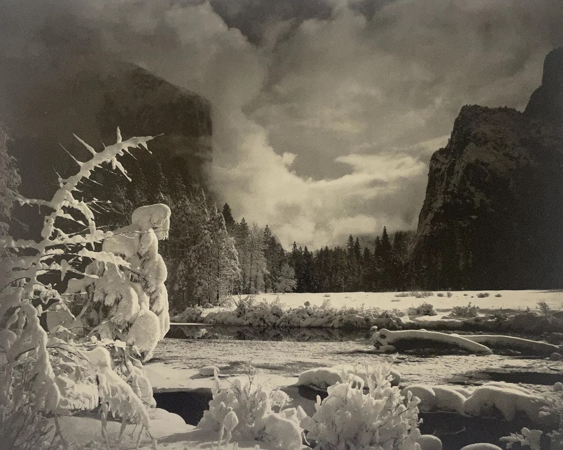 Ansel Adams (American, 1902-1984) Print: Ansel Adams (American, 1902-1984) Print. Winter, Landscape. Please be aware that all lots in our auctions are sold "AS IS," in accordance with the Terms & Conditions of the Auction. All "dates" inside