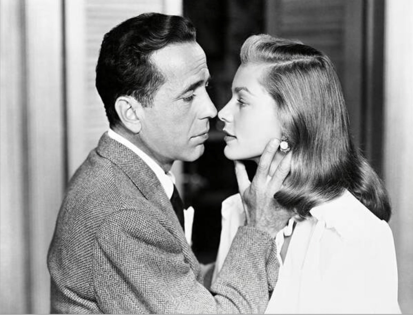 Humphrey Bogart (American, 1899-1957) Print: Humphrey Bogart (American, 1899-1957) Print. With Lauren BaCall, "1947". 58.00 x 45.00 inches. Please be aware that all lots in our auctions are sold "AS IS," in accordance with the Terms & Conditions